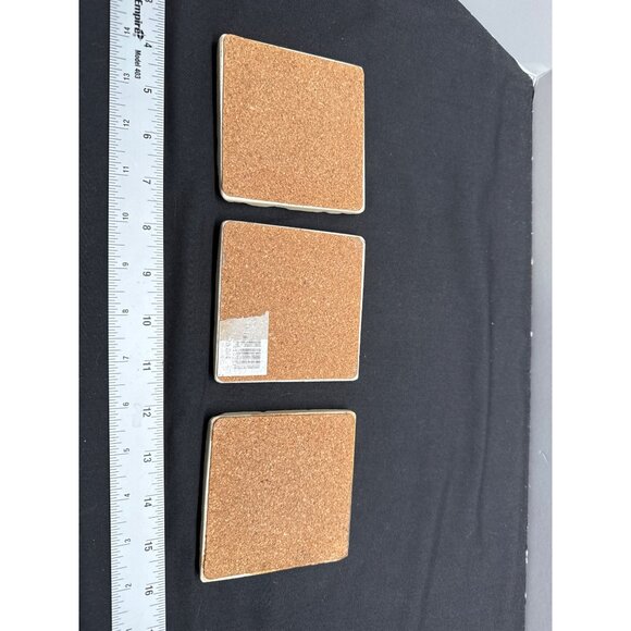 Vintage Style Hummingbird Ceramic Stone Coasters Set Of 3 With Carte Postale Des - Picture 7 of 7